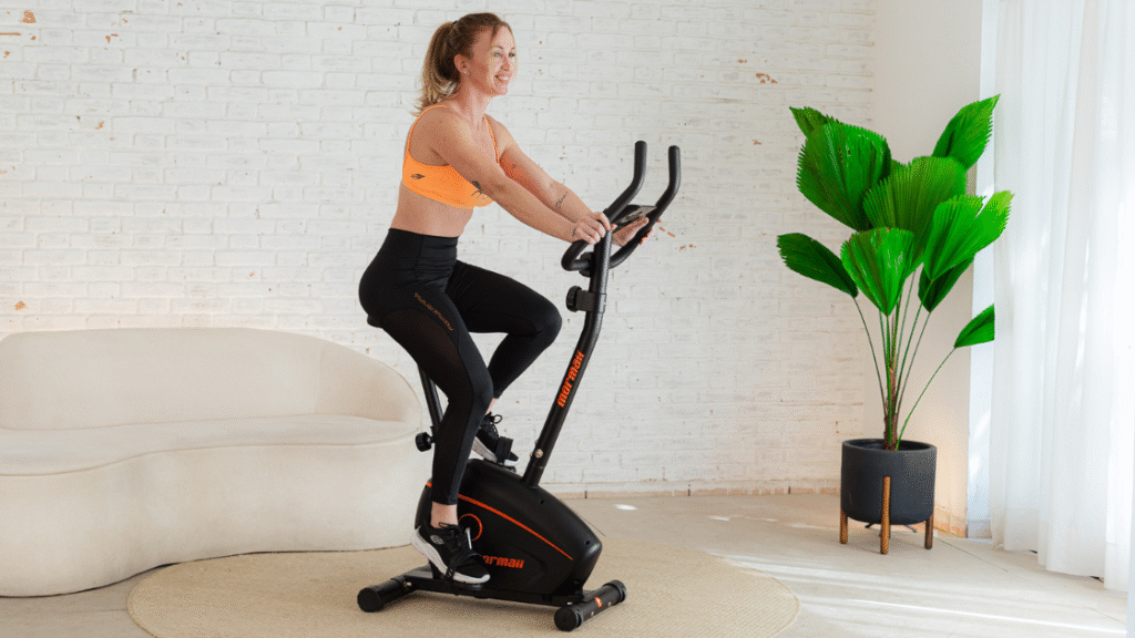 treino em bicicleta ergométrica