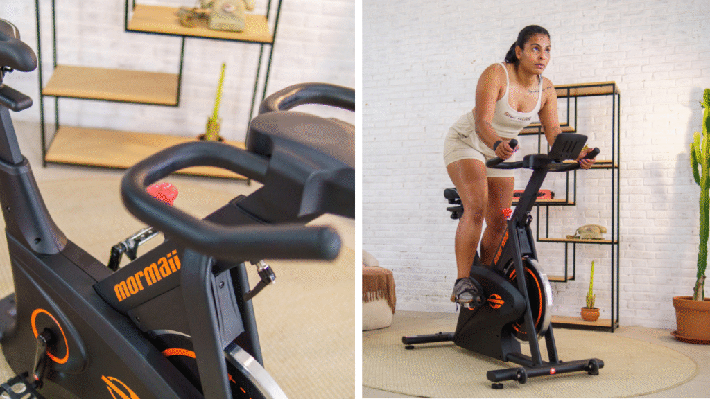 Treino de cardio com a Bike Mormaii Motion-S